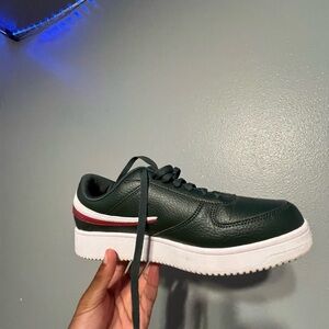 Green Leather Men's Sneakers